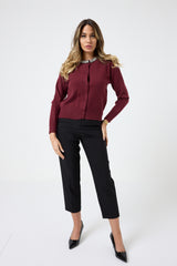 Cardigan collo gioiello FEDERICA BI ( due colori )