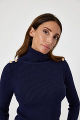 Maglia bottoni oro FEDERICA BI ( vari colori )