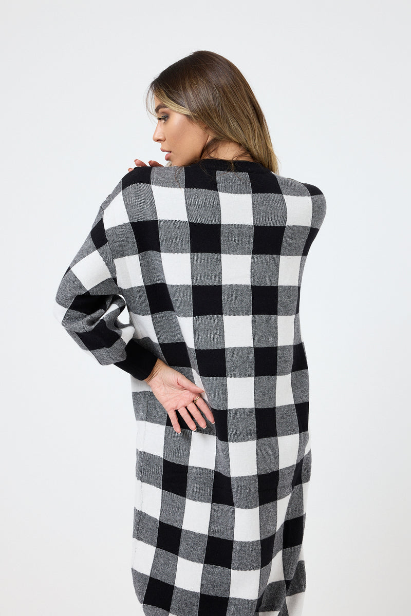 Abito tartan in maglia FEDERICA BI ( due colori )