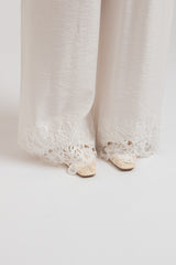 Completo bianco top e pantalone FEDERICA BI