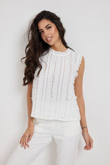 Camicia bianca in chiffon FEDERICA BI