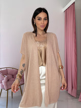 Cardigan in viscosa lurex FEDERICA BI ( vari colori )