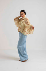 Camicia in chiffon pois FEDERICA BI (piu’ colori)