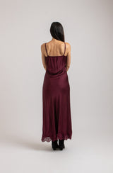 Abito FEDERICA BI slip Dress in viscosa e pizzo