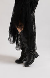 Stivale nero biker FEDERICA BI