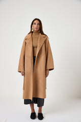Cappotto camel cachemire e lana FEDERICA BI