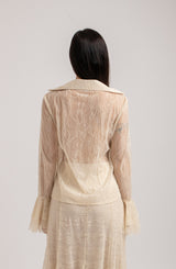 Camicia in pizzo crema FEDERICA BI