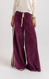Pantalone in velluto bordeaux FEDERICA BI