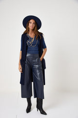 Gilet con tasca in ecofur FEDERICA BI ( vari colori )