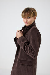 Blazer in velluto moro FEDERICA BI