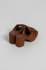 Zoccolo in ecosuede FEDERICA BI