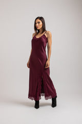 Abito FEDERICA BI slip Dress in viscosa e pizzo