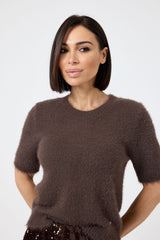 Maglioncino in ciniglia FEDERICA BI ( più colori )