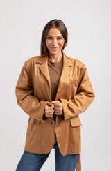 Giacca in suede FEDERICA BI