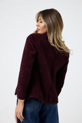 Blazer in ciniglia con spilla FEDERICA BI