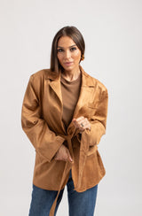 Giacca in suede FEDERICA BI