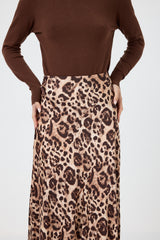 Gonna in viscosa animalier print FEDERICA BI