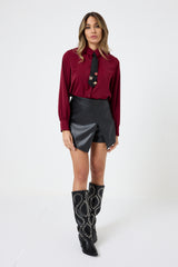 Camicia con cravatta con spille FEDERICA BI ( più colori )