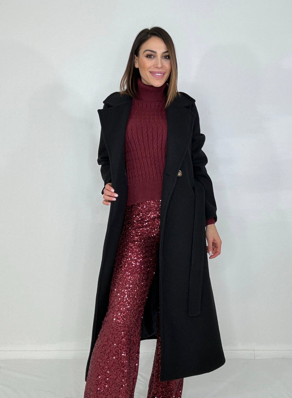 Cappotto nero FEDERICA BI