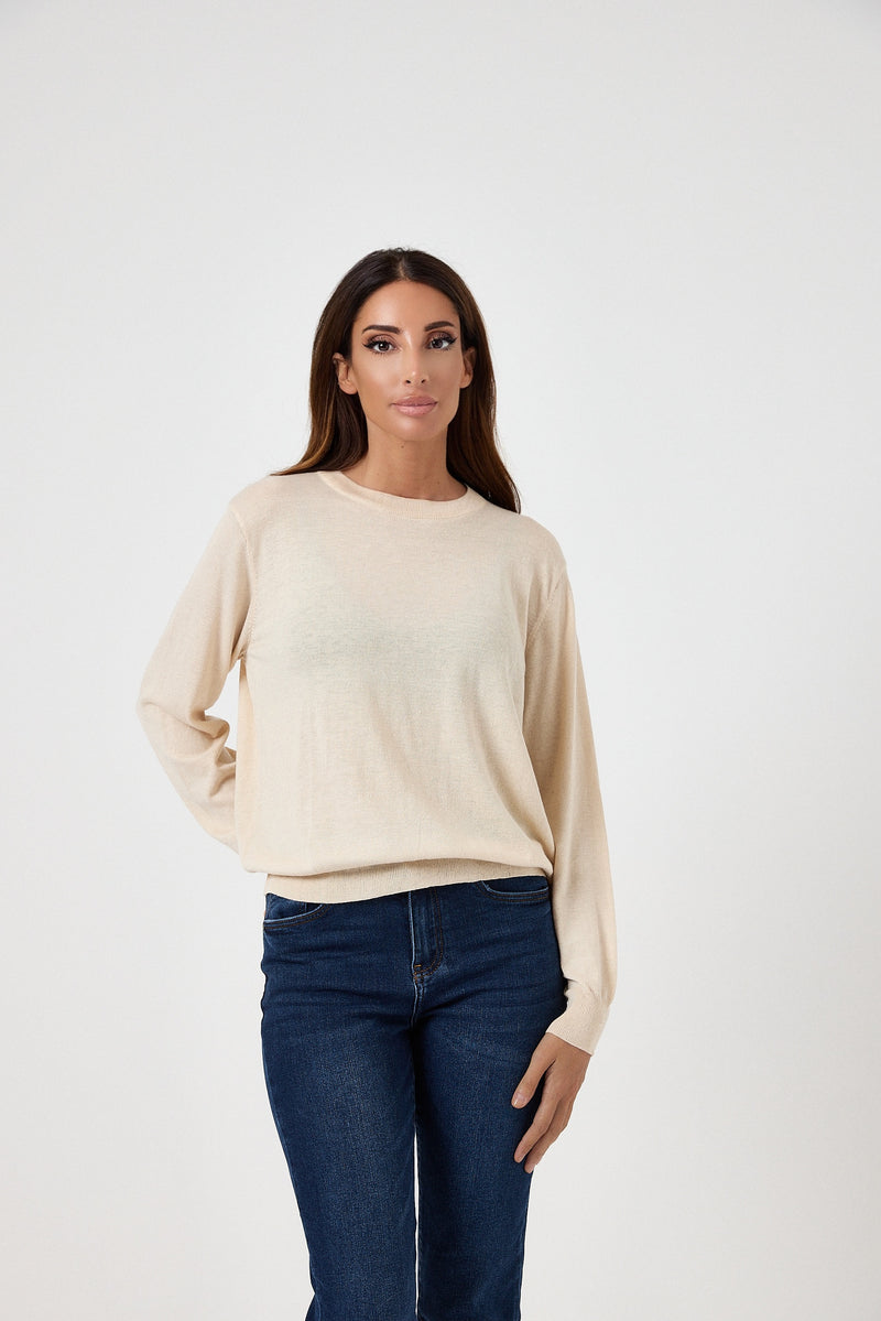 Maglia mano cachemire FEDERICA BI ( vari colori )