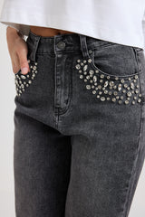 Denim nero gioiello FEDERICA BI