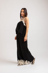 Completo nero top e pantalone FEDERICA BI