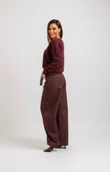 Denim jeans bordeaux FEDERICA BI