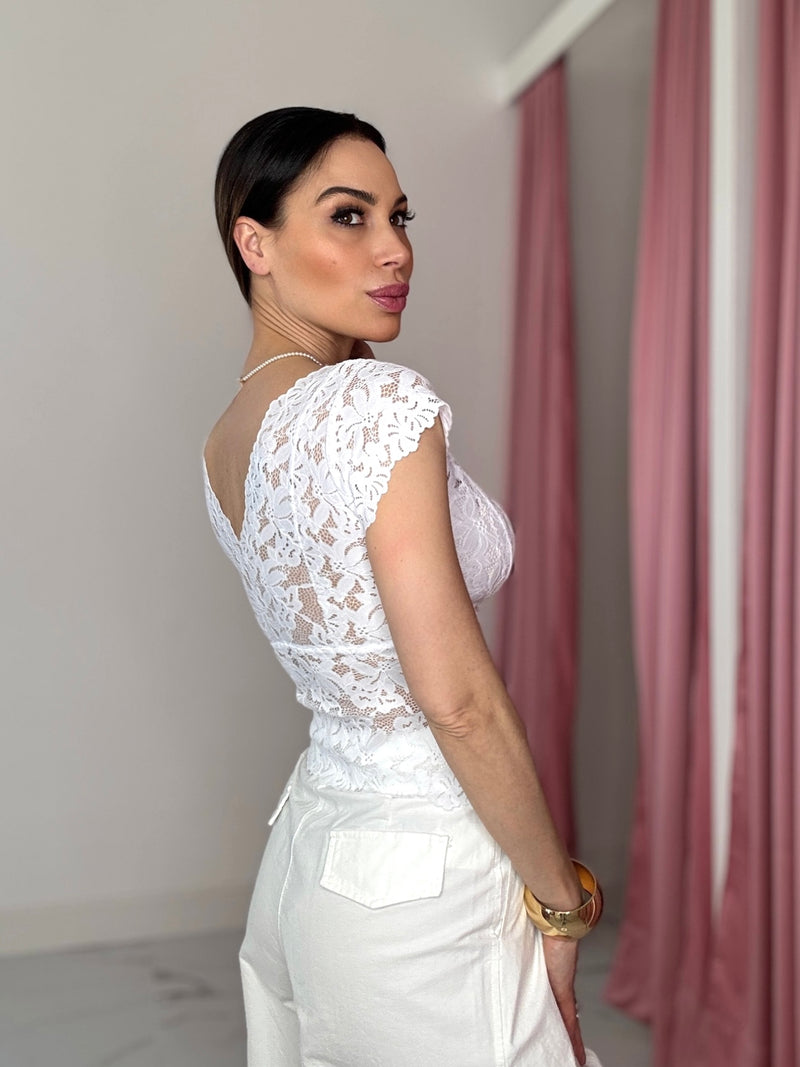 Top in pizzo vari colori FEDERICA BI