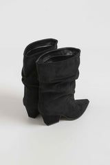 Stivaletto nero suede FEDERICA BI