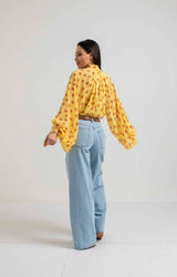 Camicia in chiffon pois FEDERICA BI (piu’ colori)