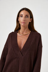Maglia moro scollo FEDERICA BI
