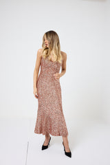 Abito in paillettes apricot FEDERICA BI