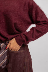 Denim jeans bordeaux FEDERICA BI