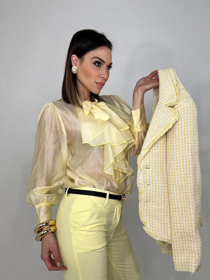 Camicia rouge giallo pastello FEDERICA BI