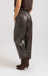 Tronchetto in suede moro FEDERICA BI