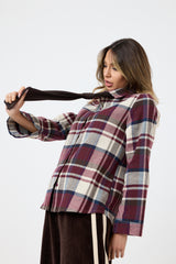 Camicia felpata con cravatta FEDERICA BI