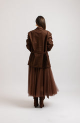 Giacca in suede FEDERICA BI