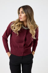 Cardigan collo gioiello FEDERICA BI ( due colori )