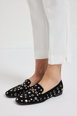 Mocassino suede borchiette FEDERICA BI (vari colori)