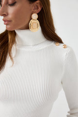 Maglia bottoni oro FEDERICA BI ( vari colori )