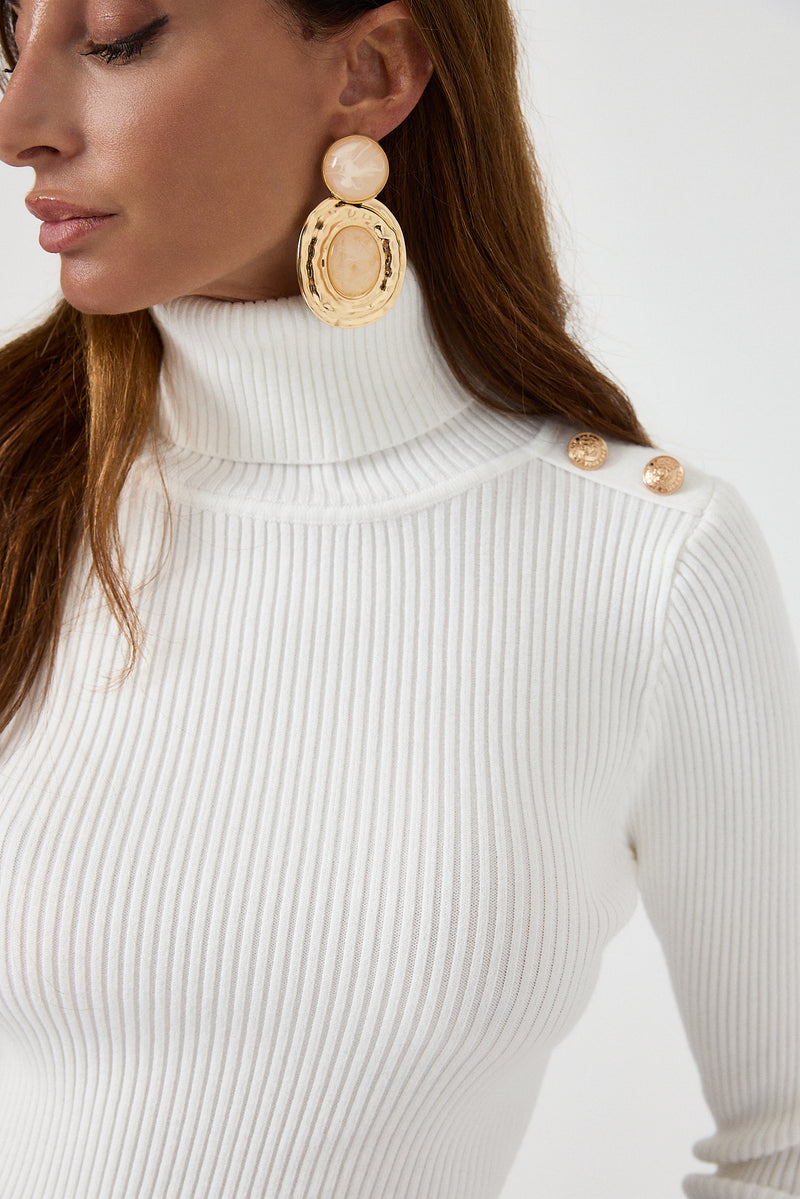 Maglia bottoni oro FEDERICA BI ( vari colori )