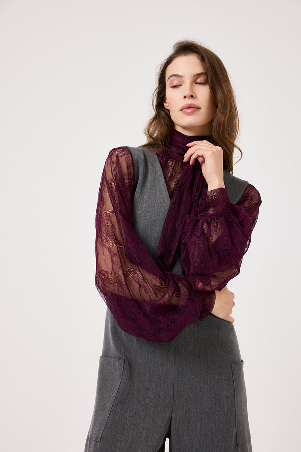 Tuta intera grigio mélange FEDERICA BI