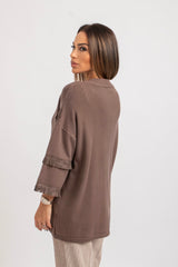 Cardigan frange FEDERICA BI