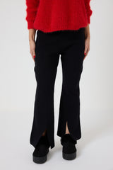 Pantalone nero in maglia FEDERICA BI