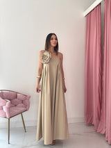 Abito lungo in cotone FEDERICA BI ( vari colori )