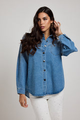 Camicia in denim azzurra FEDERICA BI