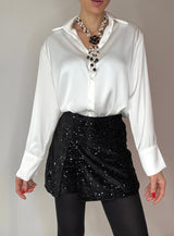 Pantalone in velluto e paillettes FEDERICA BI