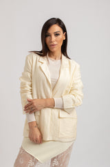 Blazer crema FEDERICA BI