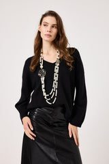 Maglia scollo V FEDERICA BI ( vari colori )