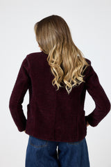 Blazer in ciniglia con spilla FEDERICA BI